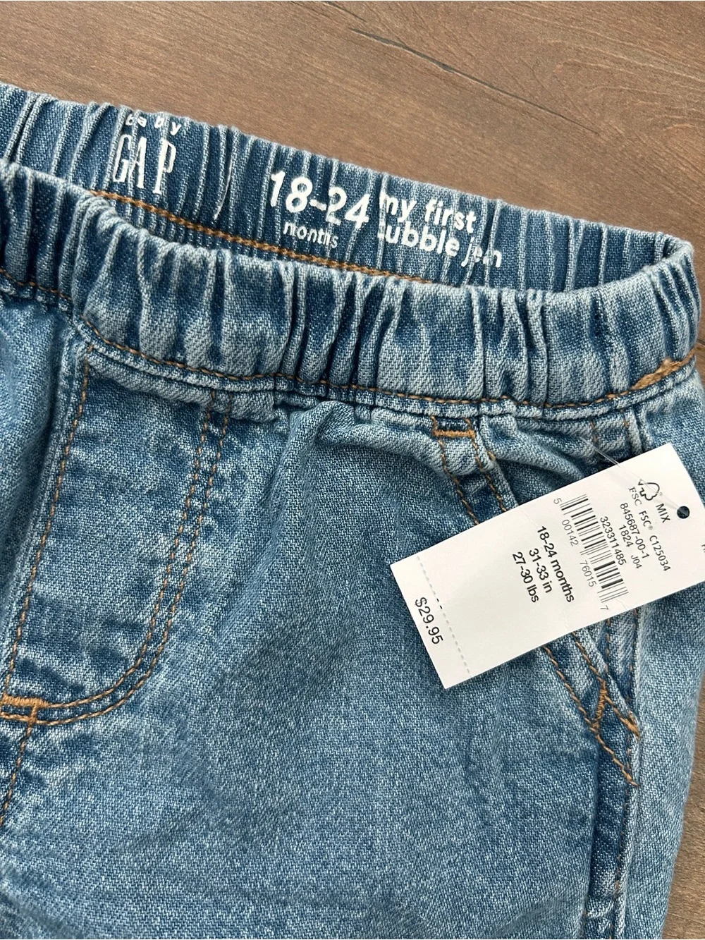 NWT Baby GAP Bubble Cargo Jeans